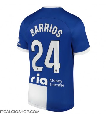 Atletico Madrid Pablo Barrios #24 Seconda Maglia 2023-24 Manica Corta